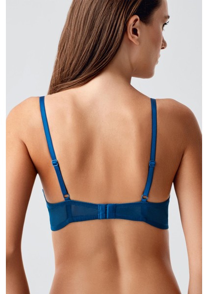 Push Up Dantel Detaylı Sütyen C18415 Antrasit