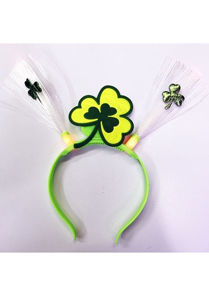 LED Işıklı Yanar Söner Yeşil Renk Oktoberfest Partisi Tacı 25X13 cm