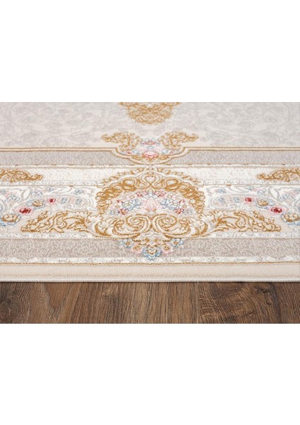Flora FR001A Beyaz Gold Koridor Halısı Mutfak Halısı Salon Halısı fırsatları