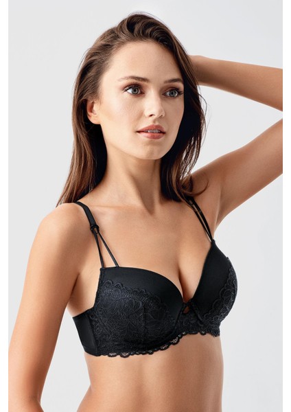 Push Up Dantel Detaylı Sütyen C18415 Siyah fiyatları