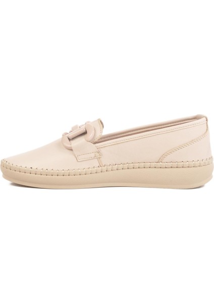 2045 Deri Bej Kadın Günlük Ayakkabı fiyatları