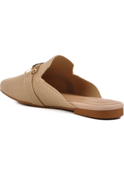277132 Z Bej Kadın Önü Kapalı Triko Terlik fırsatları