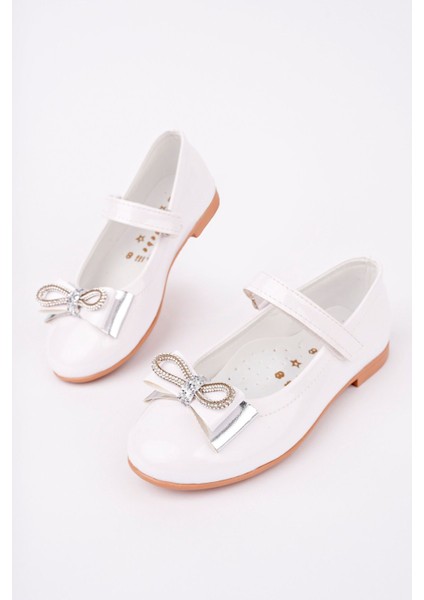 Boğma Fiyonk Gümüş Star Kız Çocuk Ayakkabı modelleri