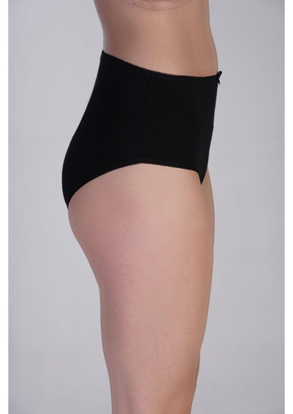3'lü Paket Yüksek Bel Bikini Külot 5002 Siyah modelleri