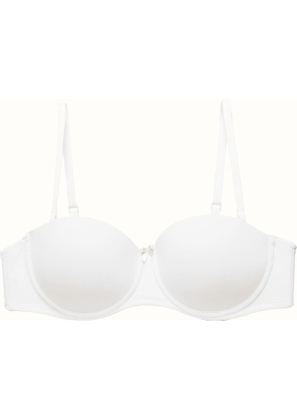 3'lü Paket Dolgusuz Straplez Yumuşak Kaplı Örme Sütyen C37050 Siyah/beyaz/ten indirimleri