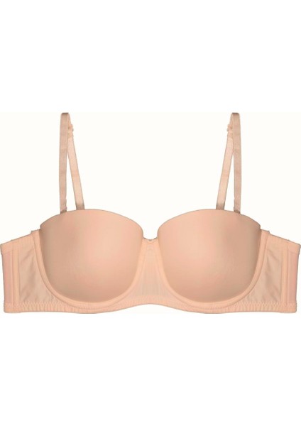 3'lü Paket Dolgusuz Straplez Yumuşak Kaplı Örme Sütyen C38020 Siyah/ten indirimleri