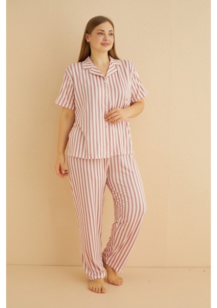 50501-607 Kadın Büyük Beden Pijama Takımı modelleri