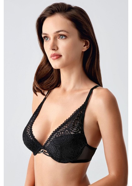 Dolgusuz Dantel Detaylı Sütyen C18340 Siyah modelleri