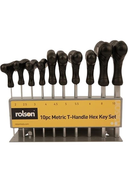 40320 10PC T-Handle Hex Key Set