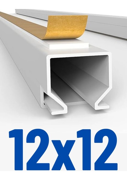 1m Kendinden Yapışkanlı 12X12MM Kablo Kanalı Kolay Montaj Temiz Görünüm Pvc Kablo Gizleyici modelleri