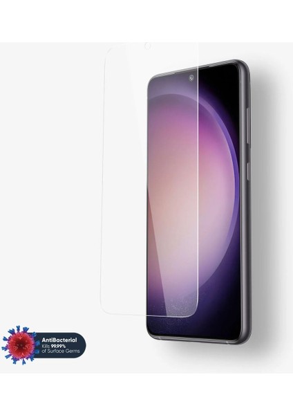 Samsung Galaxy S23 Uyumlu Tam Uyumlu Temperli Cam Ekran Koruyucu Kırılmaz Cam