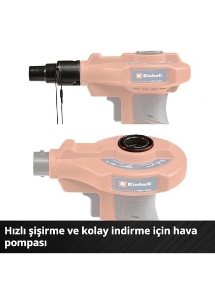 Akülü Araç Hava Kompresörü Ce-Cc 18 Li + Akülü Hava Pompası Ce-Ap 18 Li Power X-Change Set (18 V, Aksesuarlar Dahil, 1x 2.0 Ah Akü ve Şarj Cihazı Dahil) fiyatları