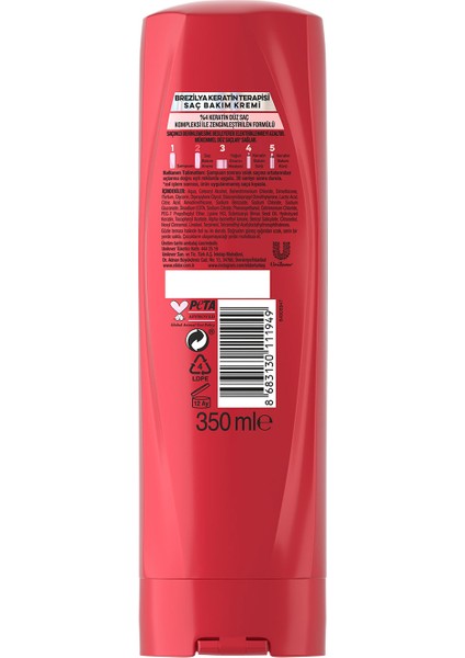 Şampuan Brezilya Keratin Terapisi Hidrolize Keratin Marula Yağı E Vitamini 400 ml x3