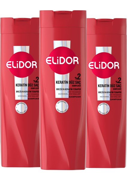Şampuan Brezilya Keratin Terapisi Hidrolize Keratin Marula Yağı E Vitamini 400 ml x3