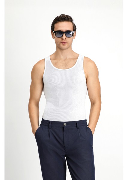 Slim Fit Dar Kesim Pamuk Fitilli Atlet fiyatları