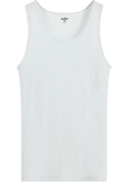 Slim Fit Dar Kesim Pamuk Fitilli Atlet indirimleri