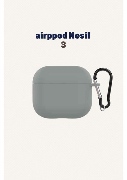 Airpod 3 Nesil Uyumlu Kılıf Silikon Kapak Arka Koruma Kabı Koruyucu Kılıf