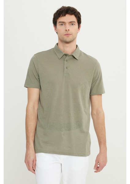 Pamuklu Slim Fit Dar Kesim Polo Yaka Tişört