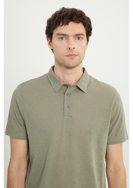 Pamuklu Slim Fit Dar Kesim Polo Yaka Tişört fırsatları