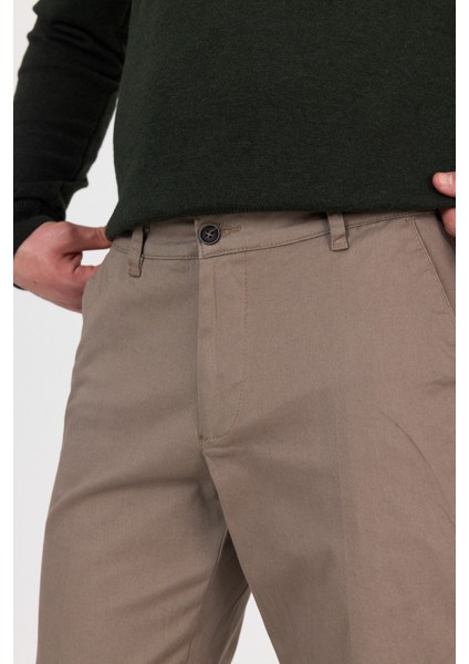 Regular Fit Chino Kanvas Yazlık Pantolon