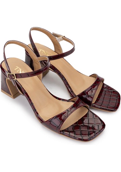 Kadın Vegan Bordo Topuklu Ayakkabı 891 904 Bn Ayk Y25 Bordo Kroko fiyatları