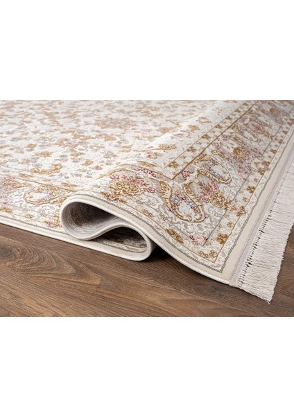 Flora FR006A Beyaz Gold Koridor Halısı Mutfak Halısı Salon Halısı indirimleri