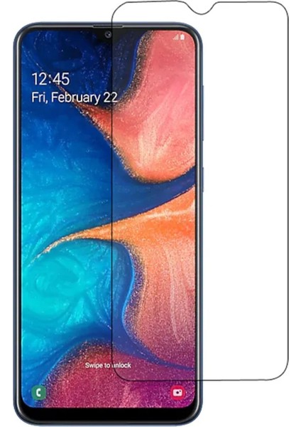 Samsung Galaxy A20 Ekran Koruyucu Cam Tam Uyumlu Temperli Cam Kırılmaz Cam
