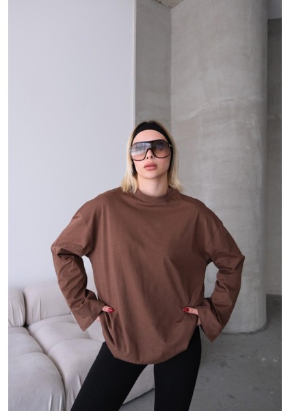 Geniş Kol Oversize 2'li Paket T-Shirt 964 Bej/kahverengi indirimleri