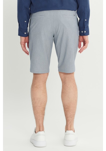 Slim Fit Dar Kesim Gofre Desenli Yan Cepli Esnek Şort indirimleri