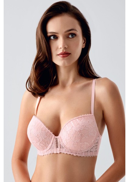 Push Up Dantel Detaylı Sütyen C18365 Pudra