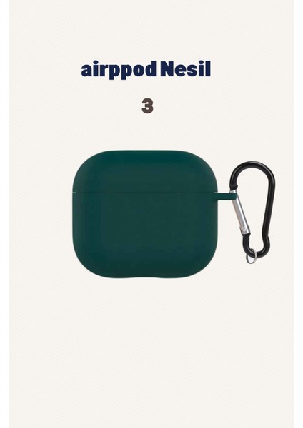 Airpod 3 Nesil Uyumlu Kılıf Silikon Kapak Arka Koruma Kabı Koruyucu Kılıf