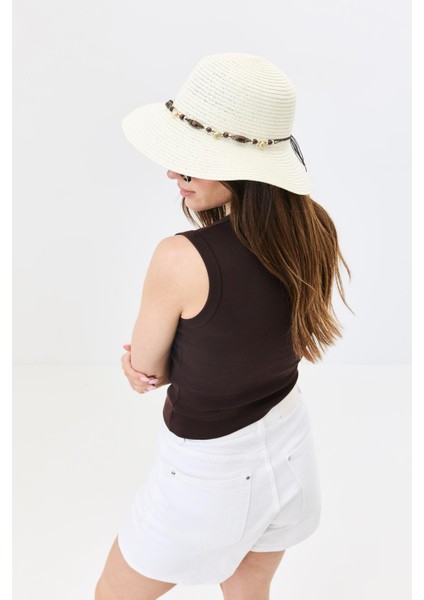 Hasır Plaj Şapkası Y25730-19 Bej fiyatları