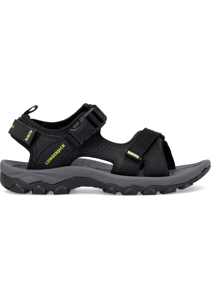 101970881 5m Laggun 5fx Erkek Düz Sandalet Siyah