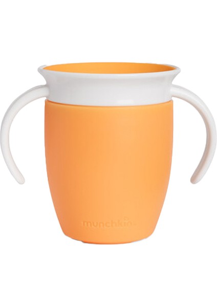 Mucize 360° Alıştırma Bardağı, 6AY+, 207ML, Turuncu, 1 Adet