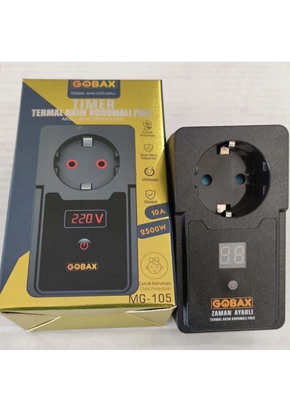 Gobax MG-105 Termal Akim Korumali Priz