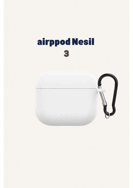 Airpod 3 Nesil Uyumlu Kılıf Silikon Kapak Arka Koruma Kabı Koruyucu Kılıf