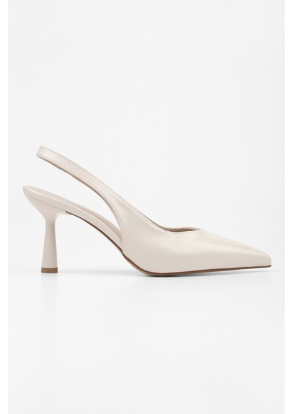 Kadın Alora Bej Cilt Stiletto