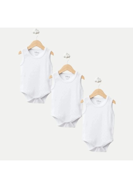 Atlet Body %100 Pamuklu Çıtçıtlı Basic 3lü Set Body Zıbın Unisex Bebek
