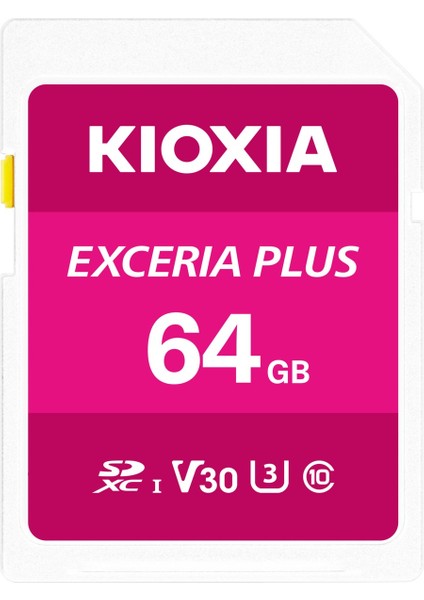 Kıoxıa Excraı Plus 64 GB V30 U3 A1 Microsd Hafıza Kartı