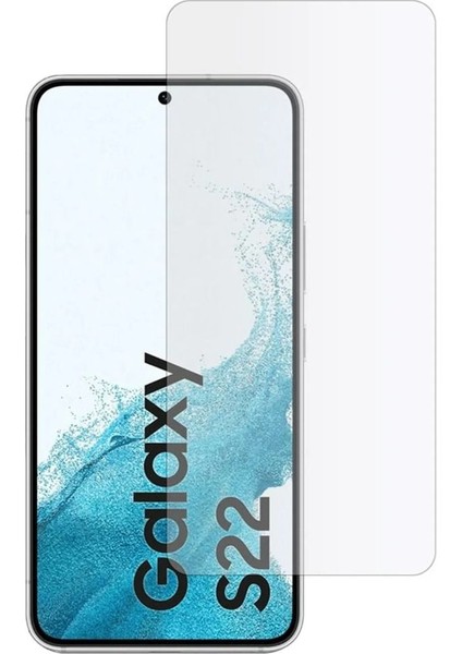 Samsung Galaxy S22 Uyumlu Tam Uyumlu Temperli Cam Ekran Koruyucu Kırılmaz Cam