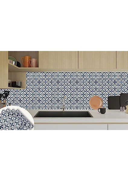 Kendinden Yapışkanlı Serenity Desenli Pvc Karo 30 x 30 cm (11 Adet / 1 M²)