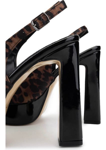 Kadın Vegan Leopar Topuklu Ayakkabı 891 297 Bn Ayk Y25 Leopar Saten fırsatları