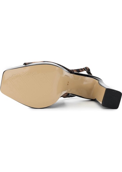 Kadın Vegan Leopar Topuklu Ayakkabı 891 297 Bn Ayk Y25 Leopar Saten indirimleri