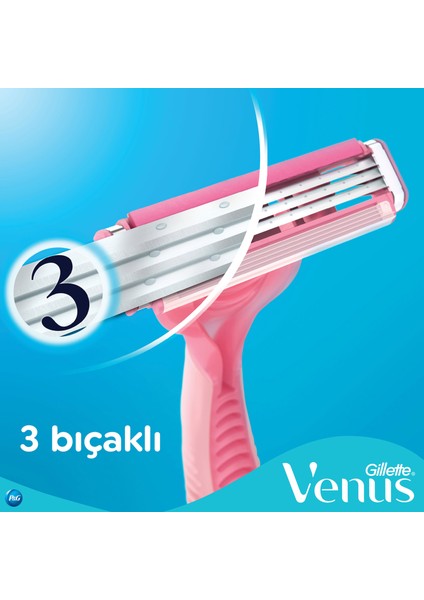 Gillette Venüs Simply-3 Basic 4'lü Poşet