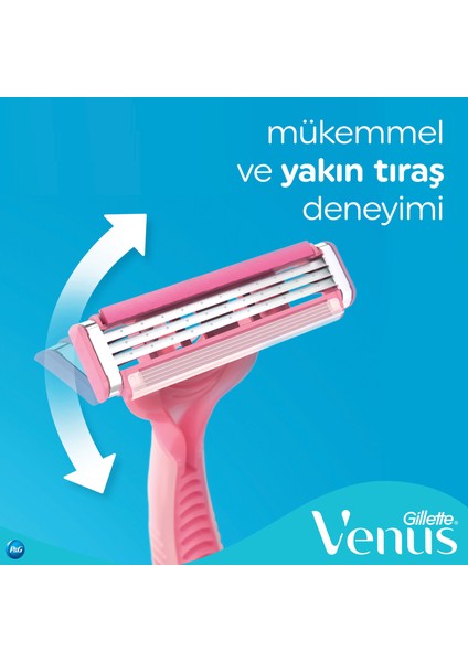 Gillette Venüs Simply-3 Basic 4'lü Poşet