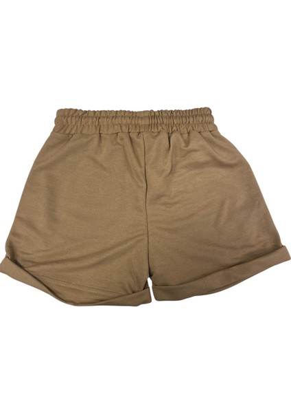 Marka Kahverengi Ultra Mini Kadın Şort