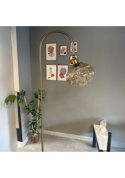 Cam Bal Rengi Lambader Modern Oturma Odası