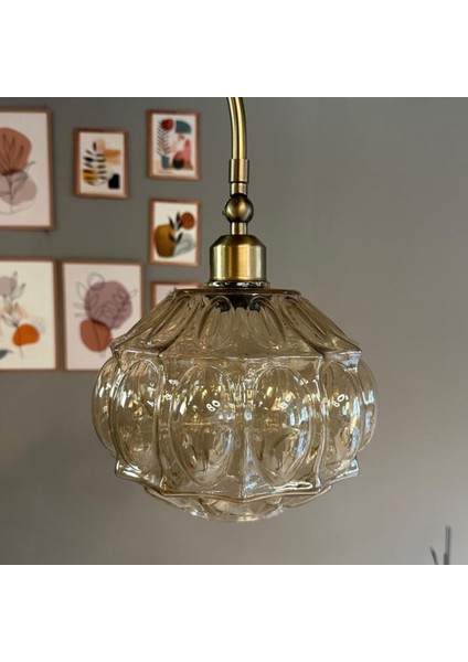 Cam Bal Rengi Lambader Modern Oturma Odası