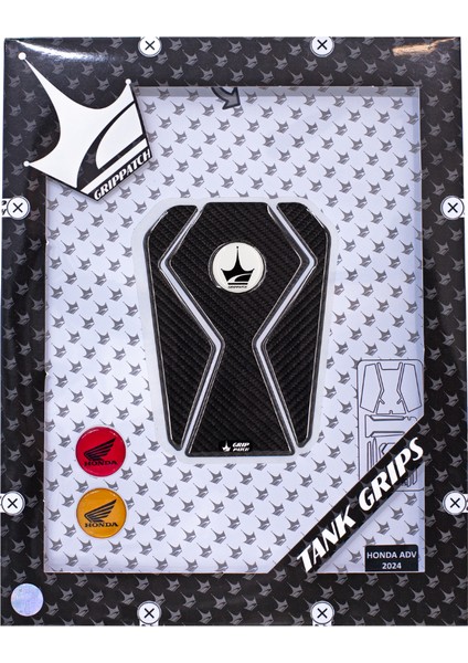 Honda ADV350 2024 ile Uyumlu Kaydırmaz 6D Karbon 28 Parça Tank Pad Seti GC29 fiyatları