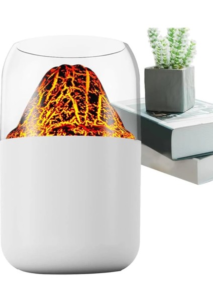 Hava Nemlendirici Volkanik Tasarım 300 ml Humidifier Ultrasonik Sessiz Buhar Makinesi Aroma